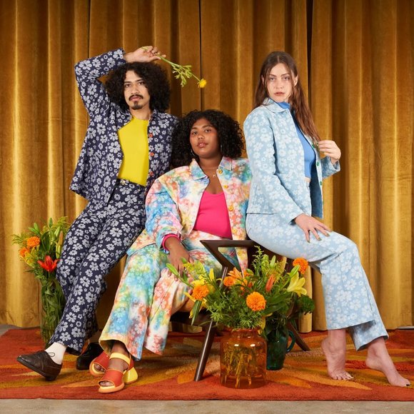 Big Bud Press Lazy Daisy Tye Dye Work Jacket - Picture 2 of 2